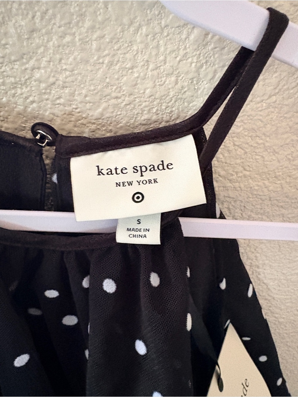 Kate Spade New York x Target black and white polka dot tired dress Small - Picture 3 of 8
